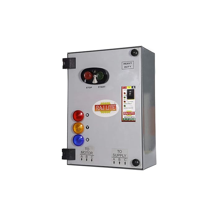 Buy RAJLITE 5 HP Starter for 3 Phase Motor Pump with SPP + Autoswitch [LSDOLASWT 5 HP