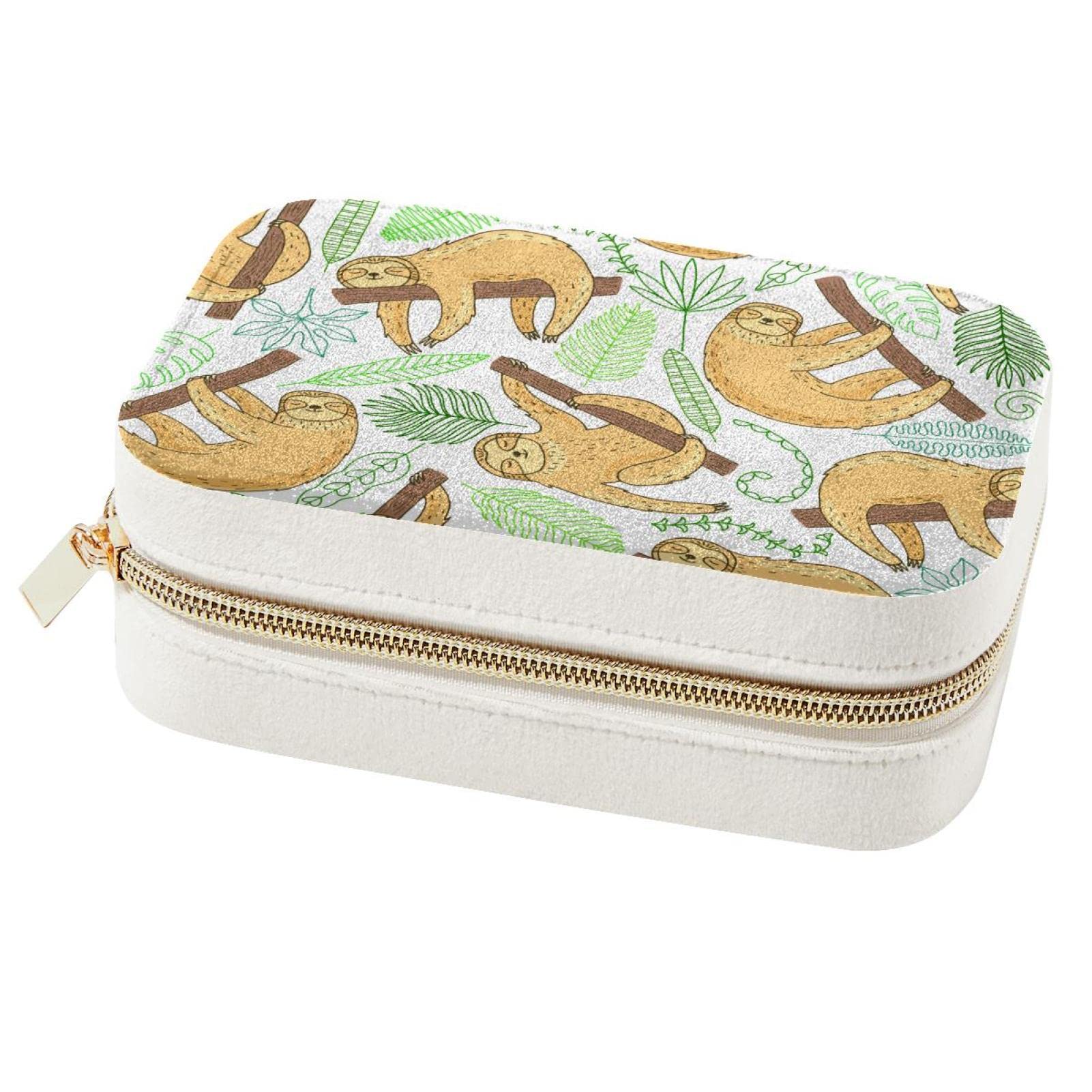 Boîte à bijoux paresseux : mini organiseur de voyage portable pour bagues et colliers