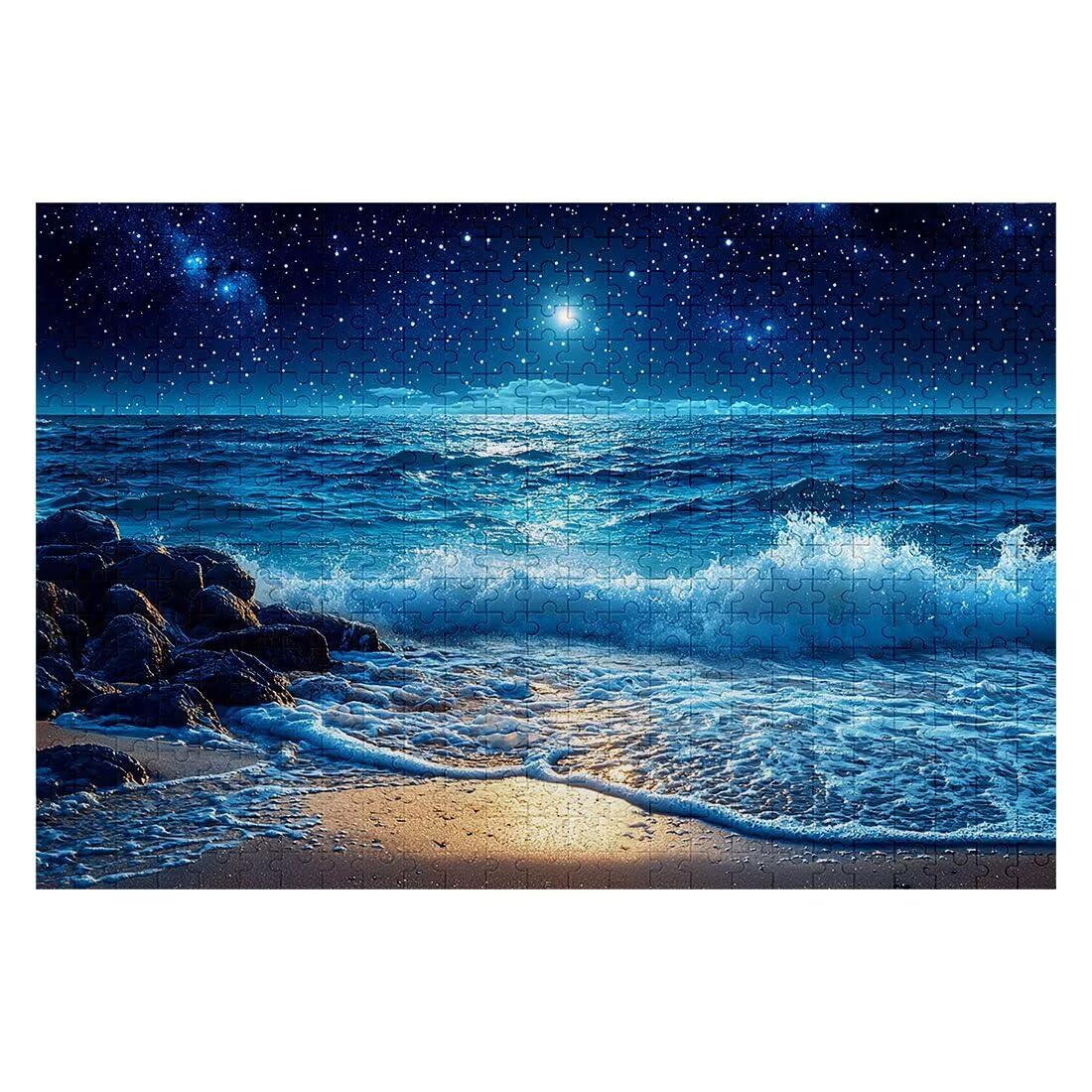 Puzzle dla dorosłych 5000, układanki krajobrazowe 5000 elementów dla dorosłych, niemożliwe drewniane puzzle oceaniczne dla całości, klasyczna, wymagająca gra logiczna do dekompresji, dekoracja pokoju