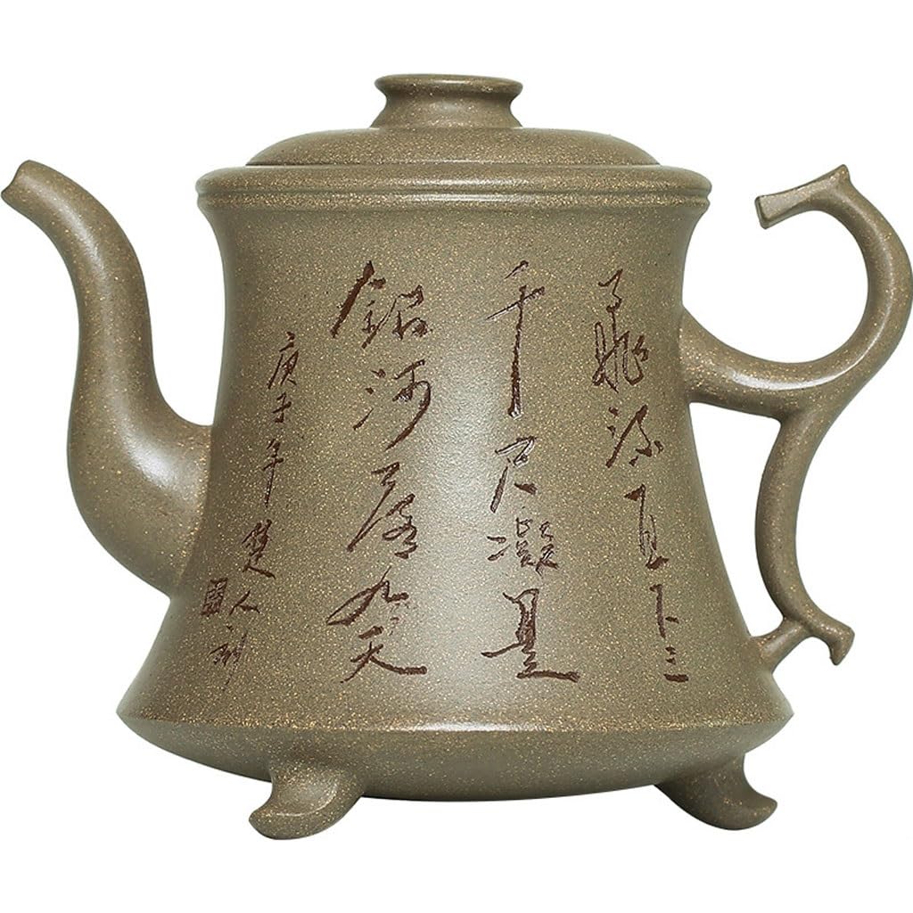 Kung Fu czajniczek do robienia herbaty retro kreatywny ręcznie robiony fioletowy gliniany garnek biuro napis zestaw do herbaty popołudniowa herbata impreza czajniczek ceramiczny zestaw do herbaty