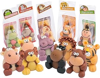Günthart 12 Marzipan Tiere klein im Cellophanbeutel einzeln verpackt (12 x 27 g)