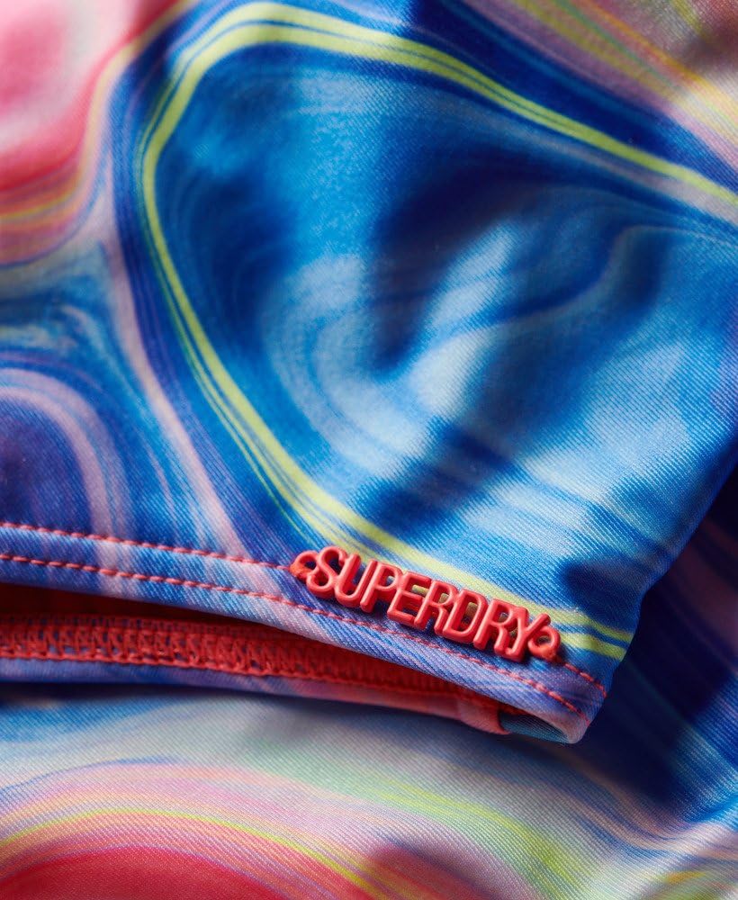 Superdry Maillot de bain pour femme avec décolleté plongeant dans le dos et imprimé