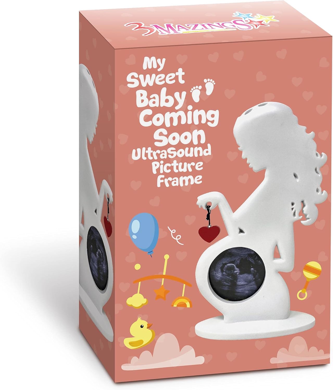 Ultrasound Picture Frame Pregnancy Gifts for First Time Moms Baby Sonogram Frames Gift for Pregnant Women Expecting Parents Expectant Mothers Maternity Keepsake