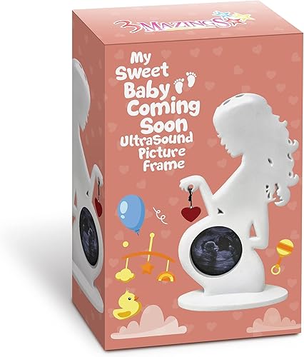 Miniatura 2 de Marco de fotos de ultrasonido, regalos de embarazo para madres primerizas, marcos de ecografía para bebés, regalo para mujeres embarazadas que