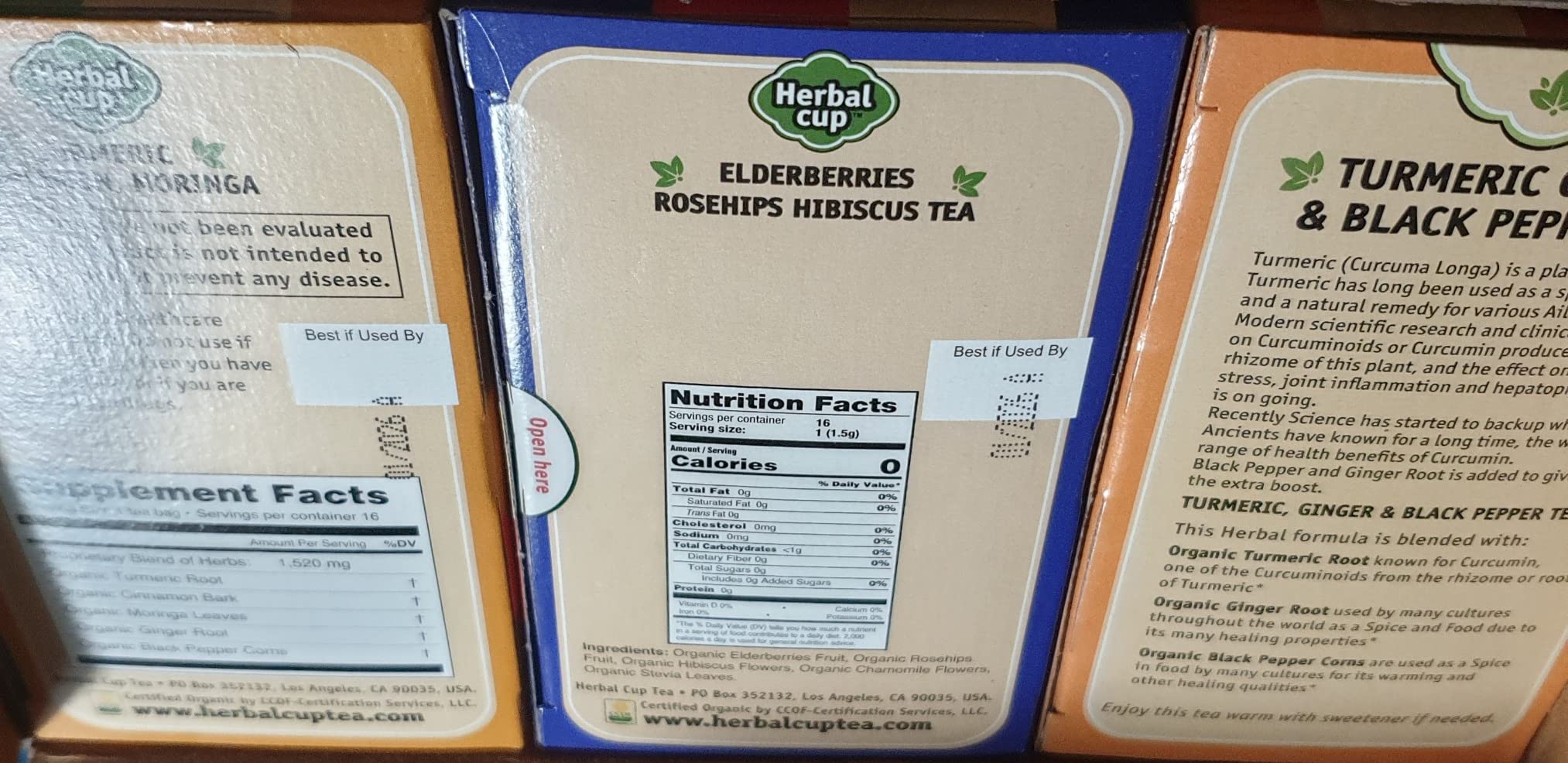 Herbal Cup Tea Variety Pack Bednite, Elderberries