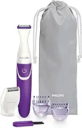 Aparador Elétrico Feminino Philips Essencial BRT383/15 para Pelos Intimos com Cabeça de Corte e 2 Pentes
