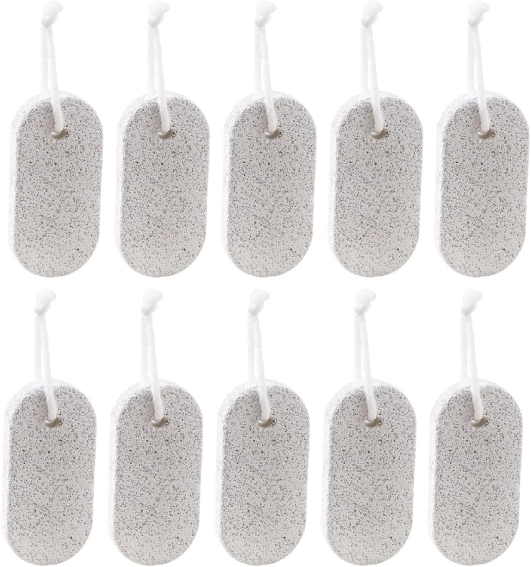 FRCOLOR Volcanic Stone Foot Pumice Stones 20pcs Exfoliating Dead Skin Removers Callus Remover Foot Grinders for Pedicure and Shower Use
