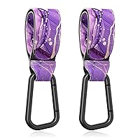 Vista 17 de Ganchos para cochecito de bebé para colgar bolsas, accesorios universales para cochecito, gancho para mamá para bolsa de pañales, carro de compras