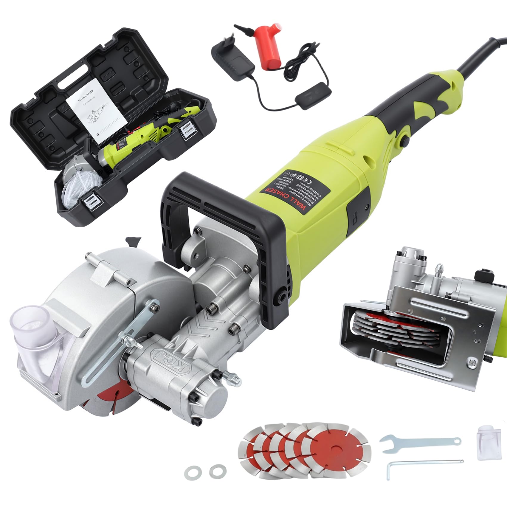 Fresa elettrica da 4000 W, 6500 giri/min, per mattoni, cemento