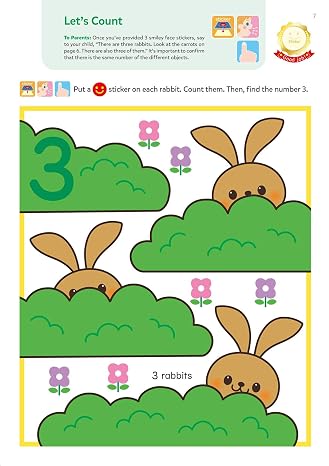 Play Smart Numbers Age 2+: Preschool Activity Workbook with Stickers for Toddler Ages 2, 3, 4: Learn Pre-Math Skills: Numbers, Counting, Tracing, Coloring, Shapes, and More (Full Color Pages)