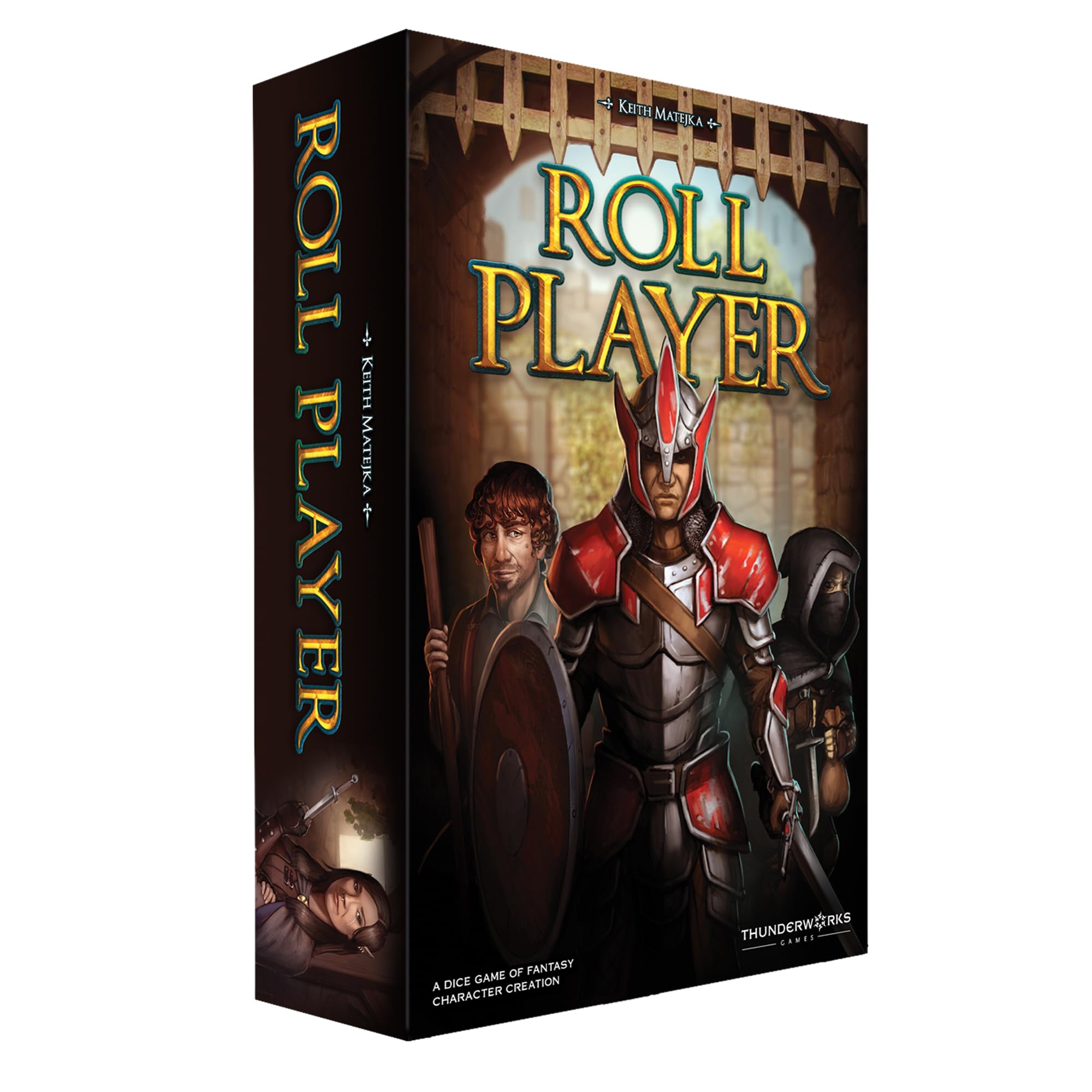 Roll Player Board Game | A Dice Game of Fantasy Character Creation | Ages 10+ | Competitive Strategy | Family Game for 1-4 Players | 60-90 Minutes