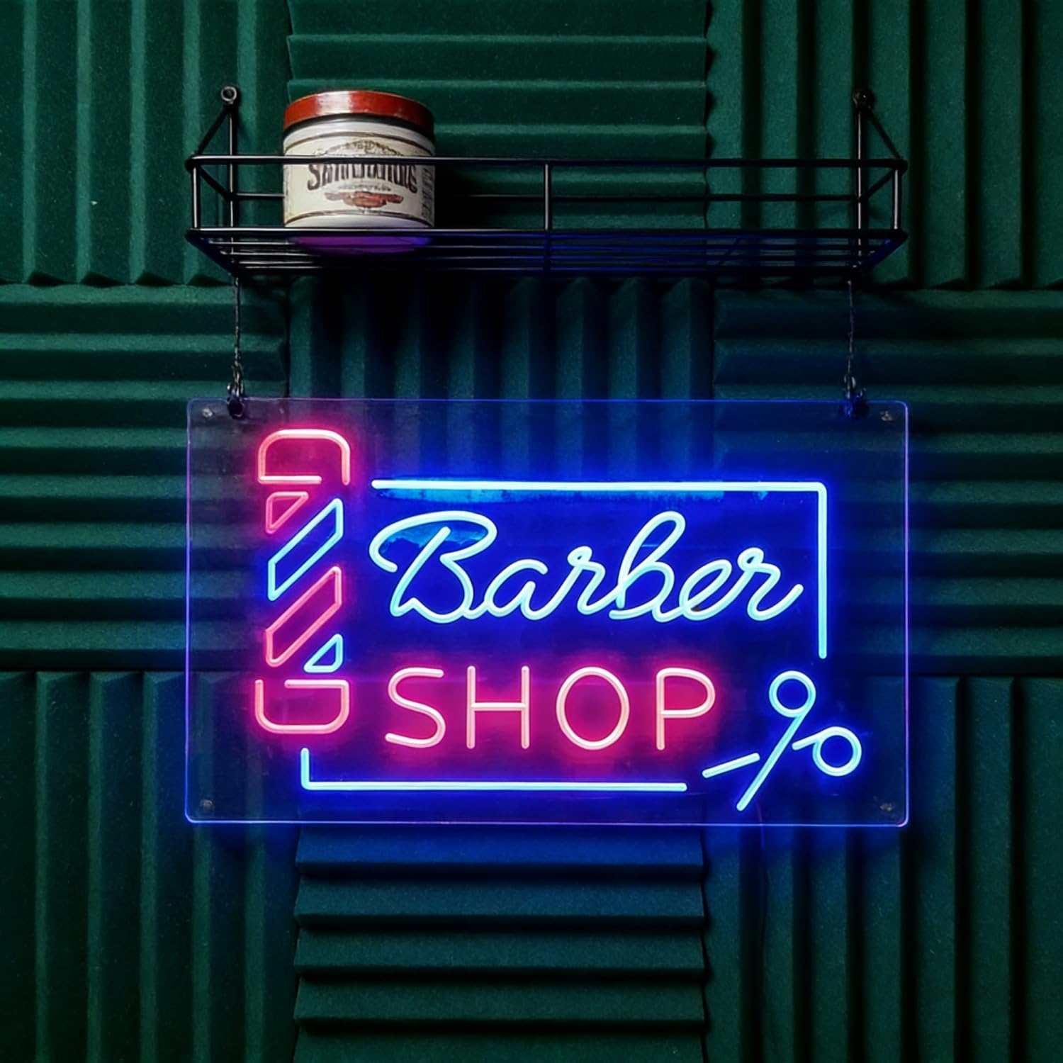 Barber Shop Neon Signs for Wall Decor: LED Barber Neon Lights Business Sign, Suitable for Hair Salon Art Decor, Gift for Family Friends Boys