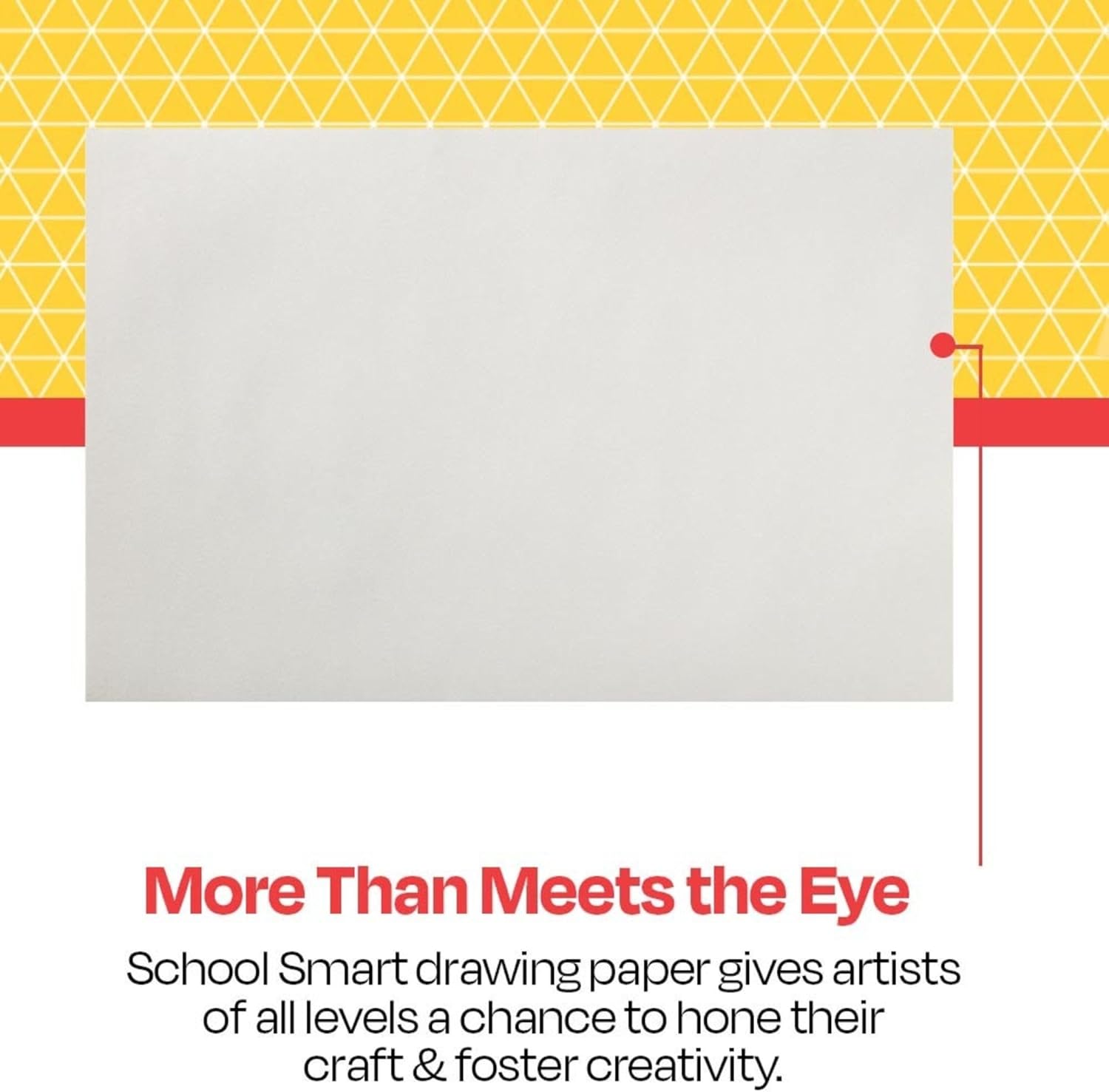 School Smart Value Drawing Paper, 50 lb., 18 x 24 Inches, Soft White, Pack of 500 - 085609