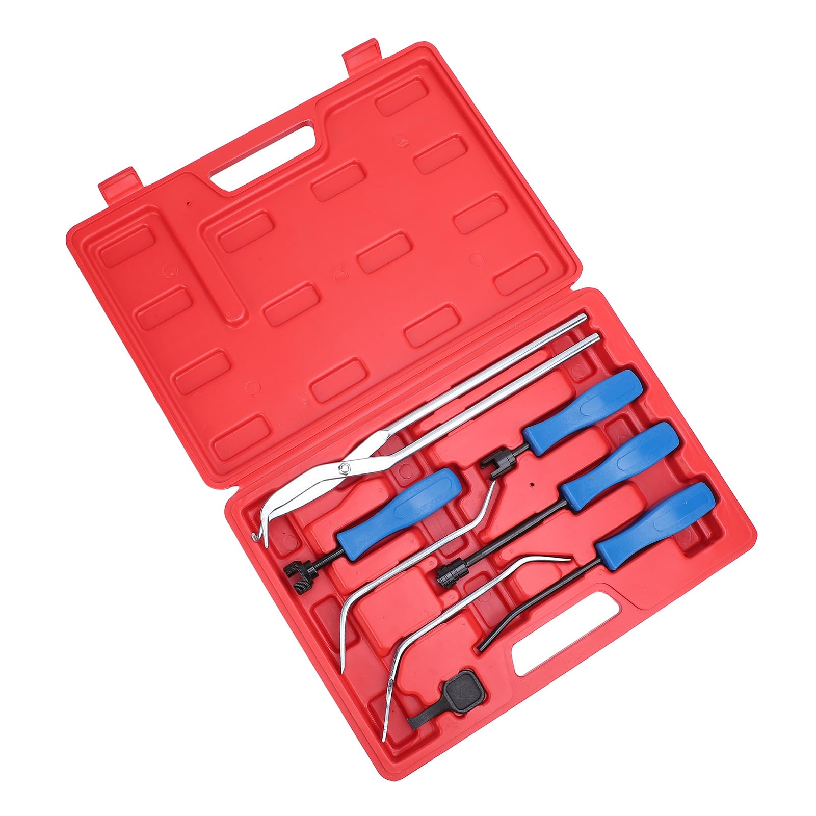 KIMISS Set di Strumenti per Tamburi Freno 8 PC - Installatore Portatile per Molla Freno e Strumenti di Rimozione Manutenzione Efficiente del