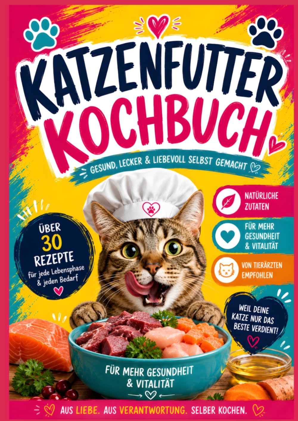 Katzenfutter Kochbuch: Rezepte für Katzen