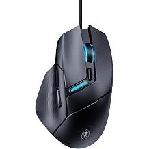 Uineer Wired Gaming Mouse, 7200 DPI, 6 Programmable Buttons, RGB Lighting | 6 programmable buttons, adjustable 7200 DPI, RGB lighting and quiet clicks for work or gaming.