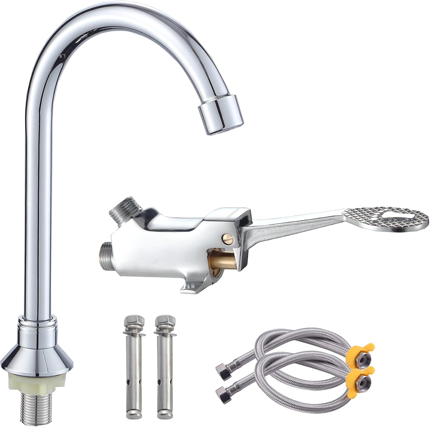 人気定番の 足踏み式蛇口 取付簡単 水漏れ防止 足踏み式 防錆 蛇口シャワー 高水圧 手術室 院