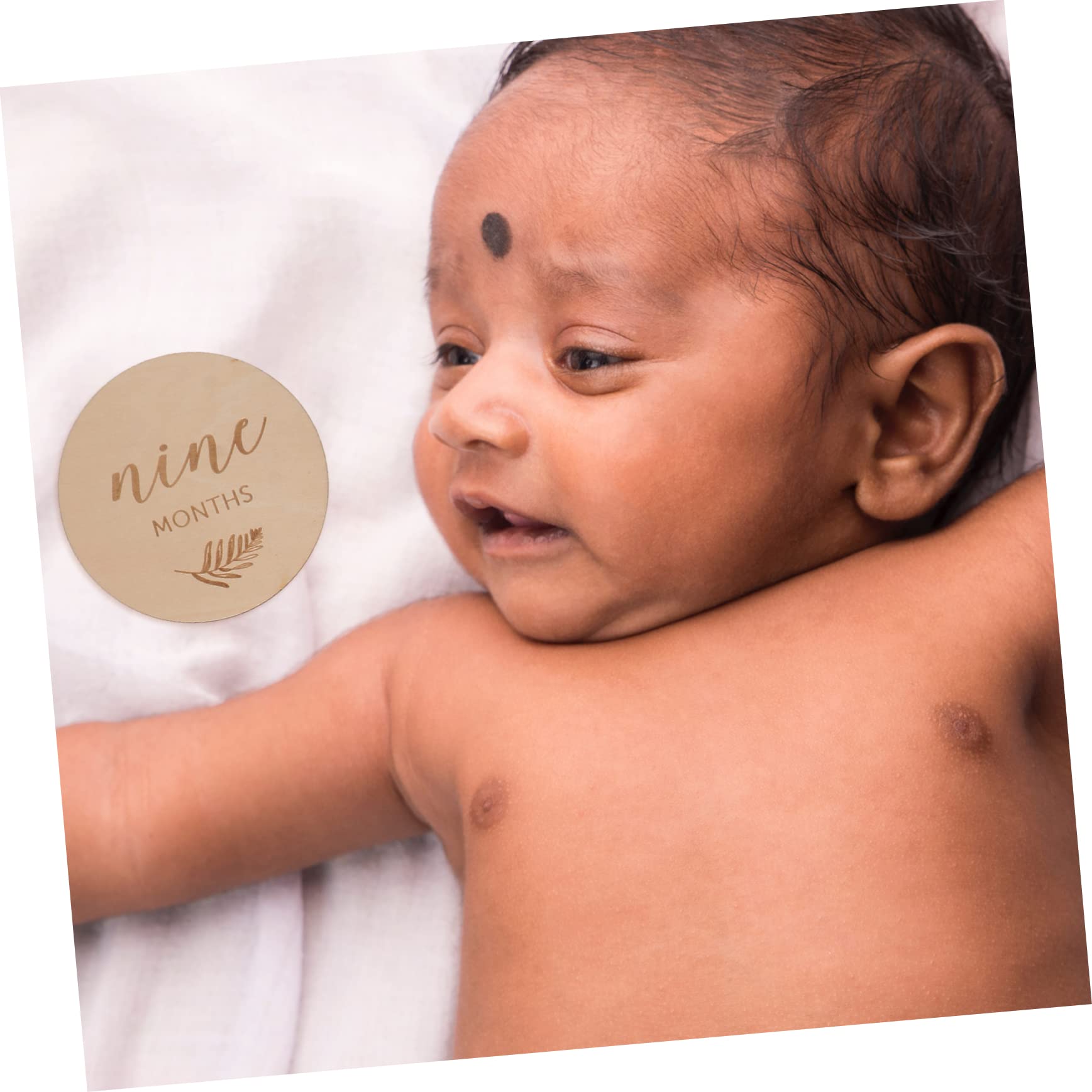 BESTonZON 36stücke Holz Meilensteinkarten Doppelseitige Foto-discs Für Besonderen Der Babypflege Für Werdende Mütter