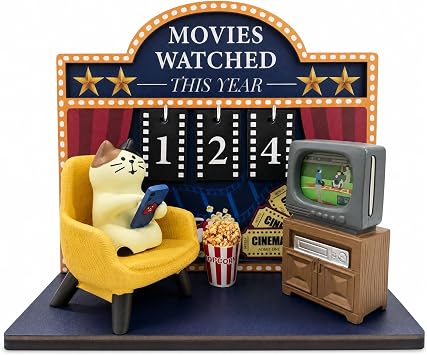 Wooden Movie Tracker, This Year Movie Counter for Film Lovers