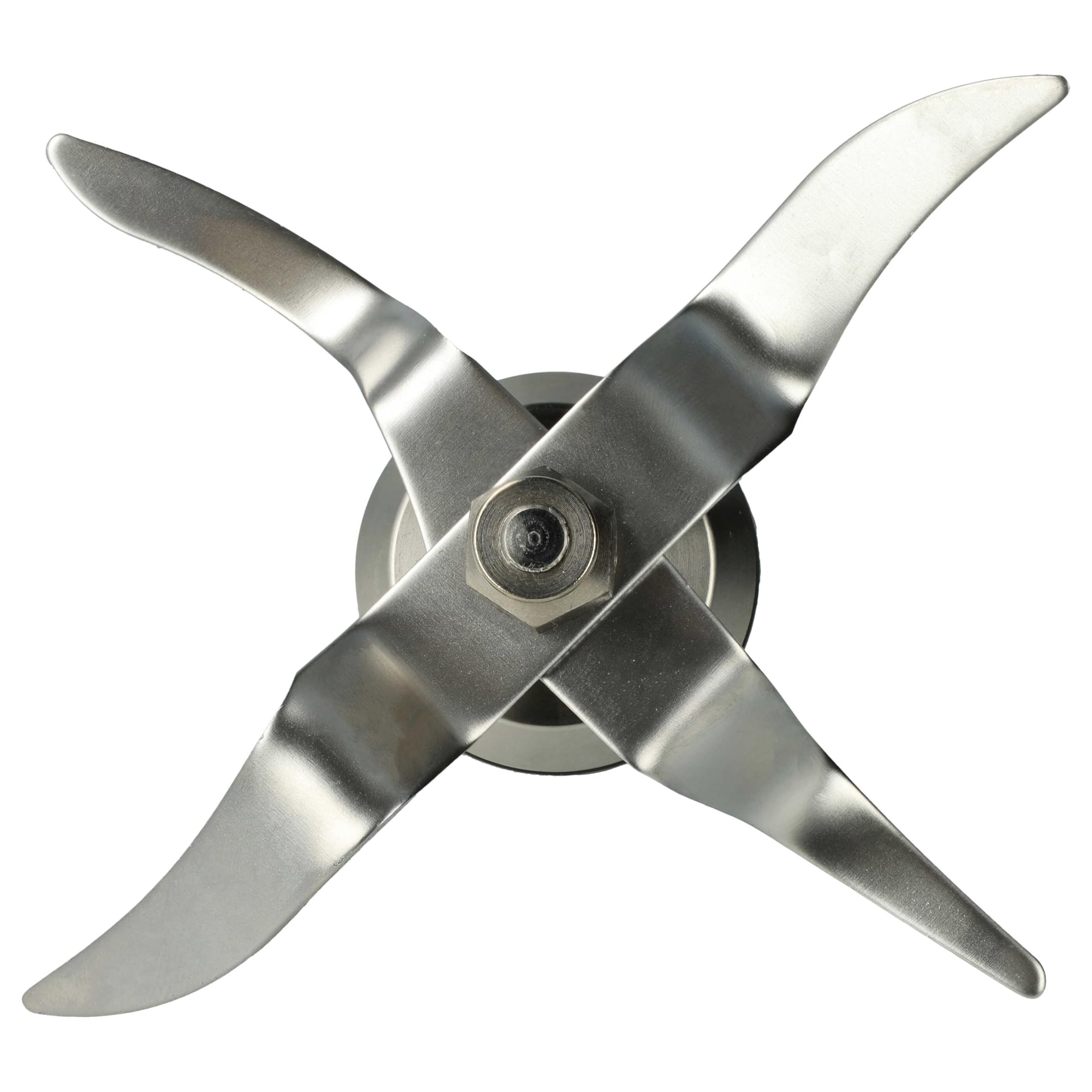 vhbw gruppo lame compatibile con Silvercrest SKMK1200C3, 389505, SKMK1100A1 robot da cucina - Con 4 lame in acciaio inox
