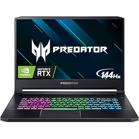 Acer Predator Triton 500 Thin & Light Gaming Laptop, Intel Core i7-8750H, GeForce RTX 2060 with 6GB, 15.6" Full HD 144Hz 3ms IPS Display, 16GB DDR4, 512GB PCIe NVMe SSD, RGB Keyboard, PT515-51-71VV
