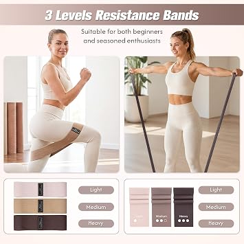 GINMIC Pilates Kit, Pilates Equipment for Home Workouts, at Home Pilates Set with Complete Accessories: Pilates Ring, Pilates Ball, Long and Loop Resistance Bands, Socks, Massage Ball, Guide & Bag