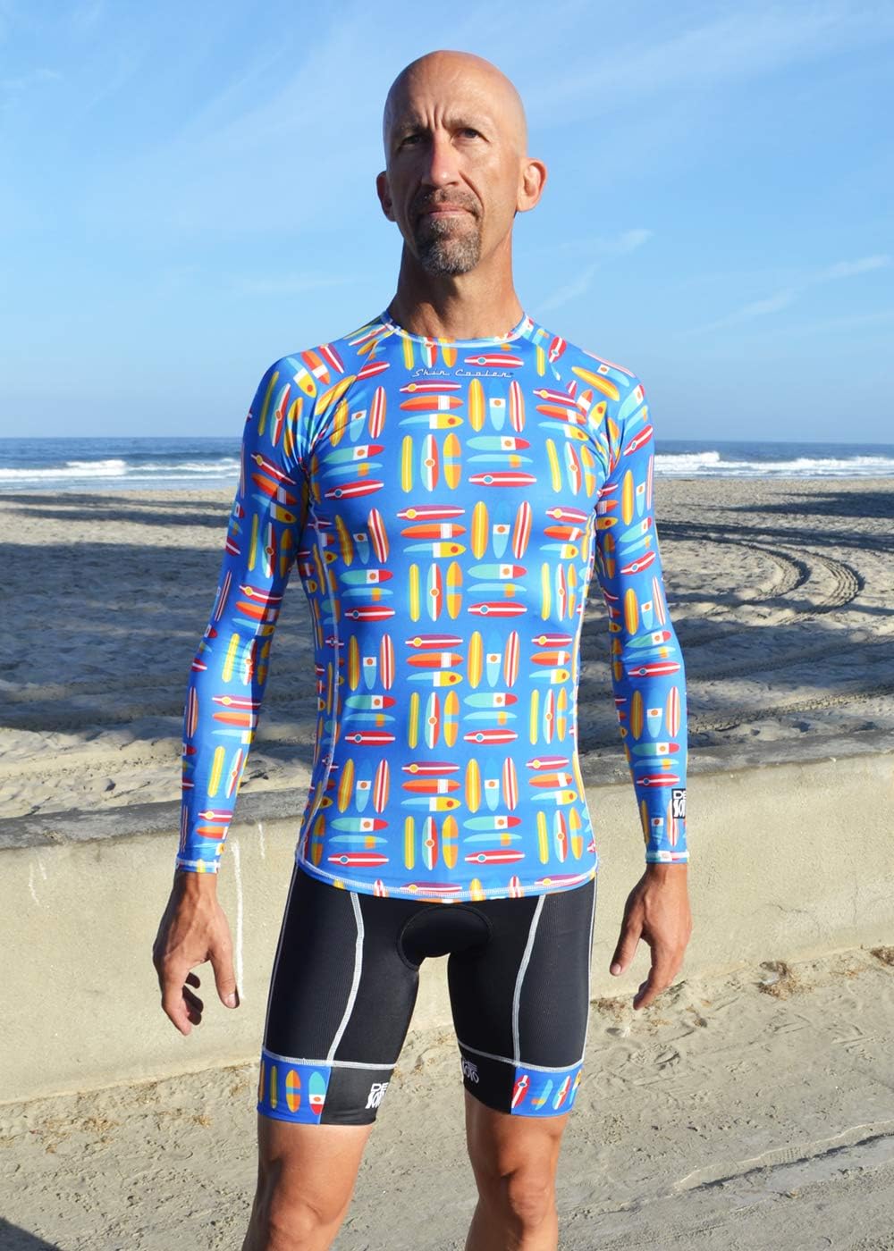 De Soto Men's Skin Cooler Long Sleeve Tri Top