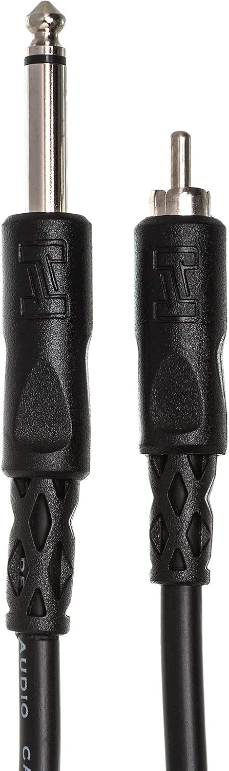 Hosa CPR-110 1/4" TS to RCA Unbalanced Interconnect Cable, 10 Feet : Electronics