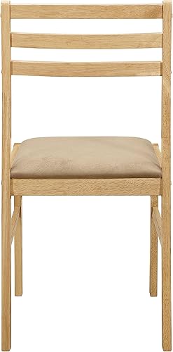 Miniatura 10 de Juego mesa y sillas Coaster (3 unidades), Madera, Natural