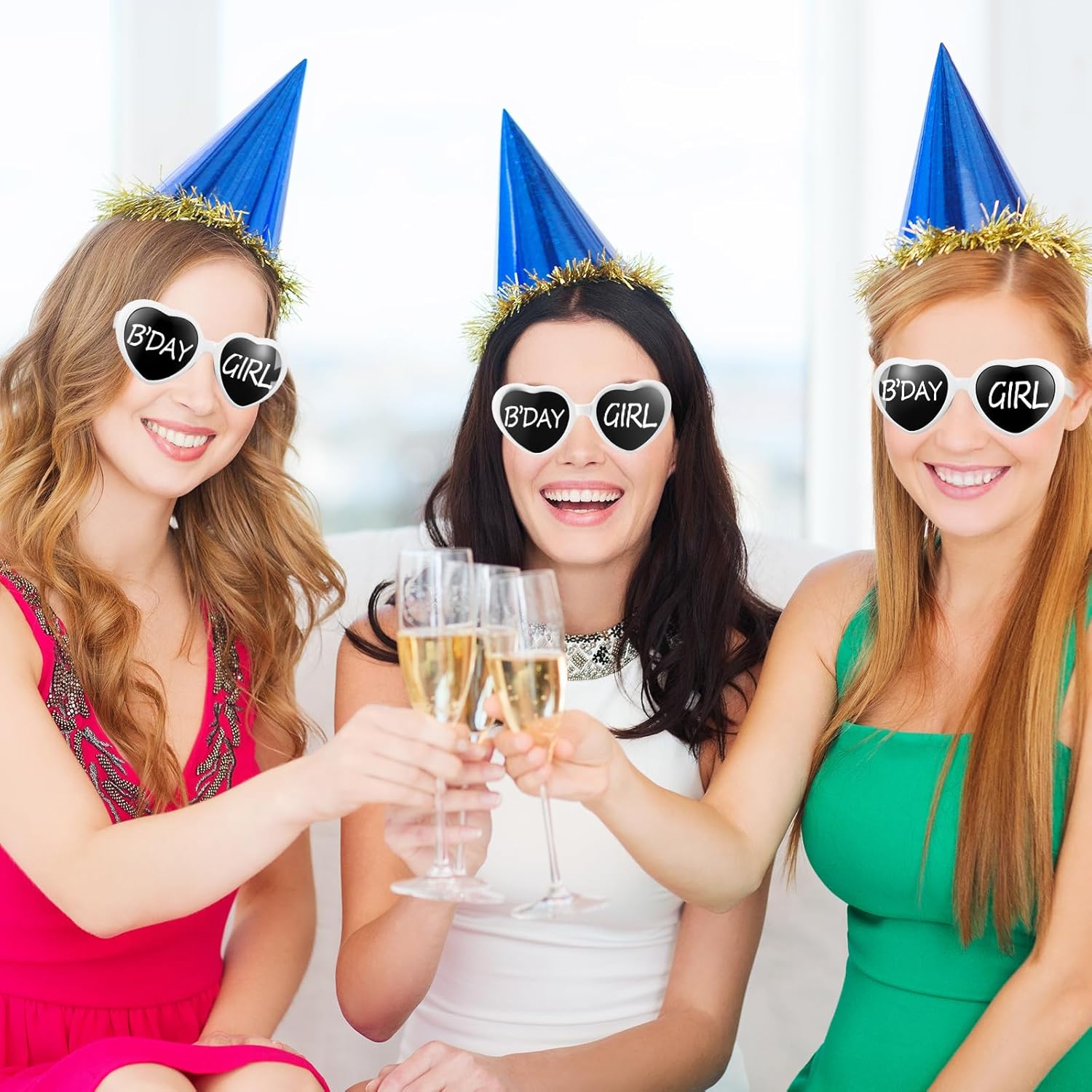 Flutesan 12 Pcs Personalized Heart Shaped Sunglasses Bulk Custom Sunglasses with 4 Pens for Adult DIY Wedding Party Favors - Image 6