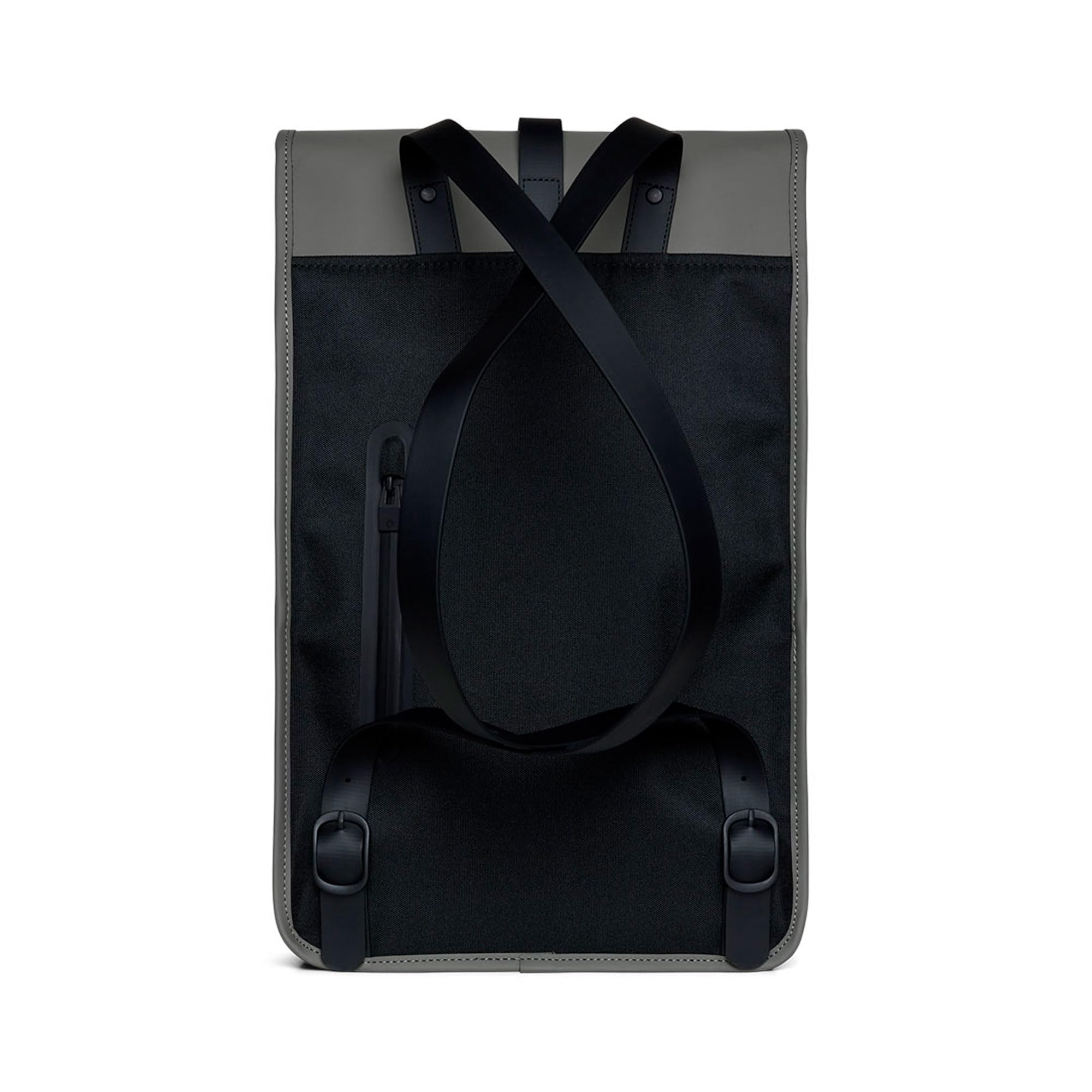 RAINS Backpack, Mochila impermeable para hombres y mujeres, bolsa para ordenador portátil, para trabajo o viajes, Gris, Regular, Moderno
