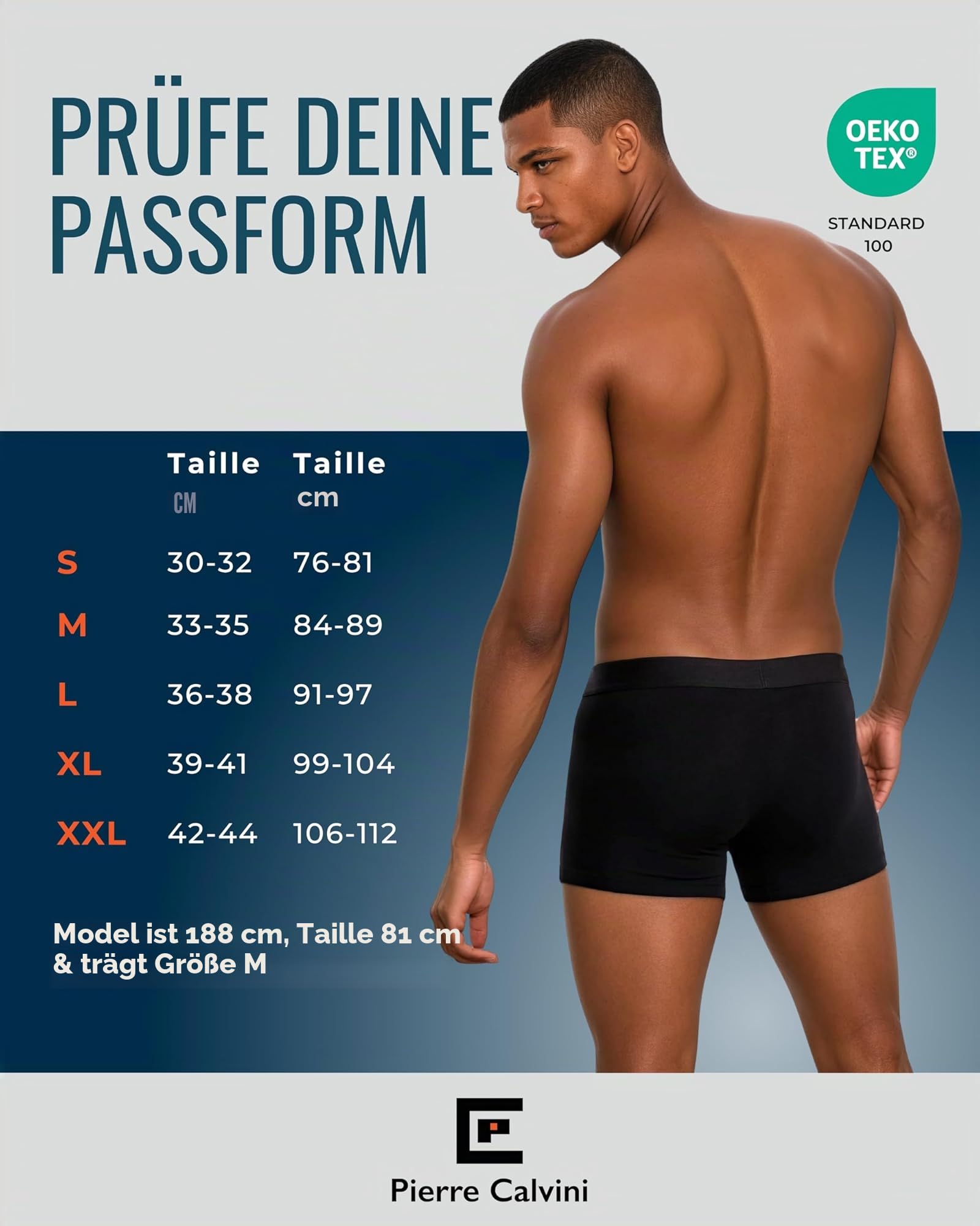 Pierre Calvini Boxershorts Herren (5er/10er Pack) – Retroshorts aus Baumwolle, atmungsaktiv, langes Bein gegen Scheuern, Anti-Roll-Bund, ohne Etikett