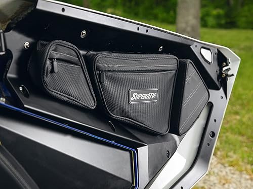 Miniatura 3 de SuperATV Bolsas de puerta para Polaris RZR PRO XPPRO XP 4 2020-2024  Incluye 2 bolsas  Uso con puertas Polaris RZR  Protectores de rodilla