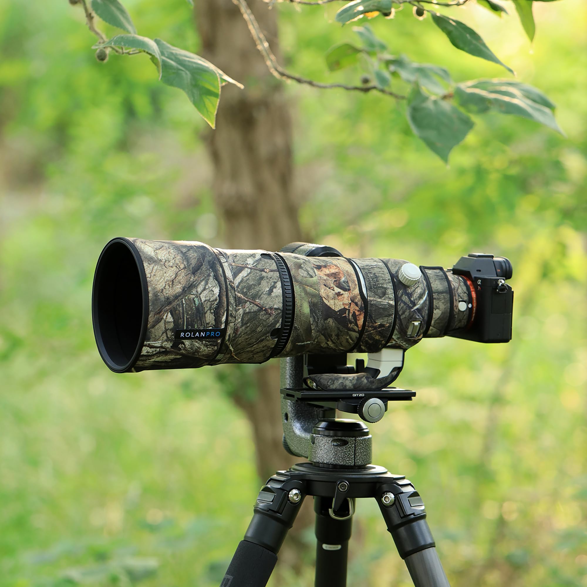 Rolanpro Objektivschutz für Sony FE 100–400 mm F4.5 GM OS (SEL100400MC), wasserdichte Camouflage-Regenmantel, Objektivschutzhülle für Wildtierfotografie, Vogelbeobachtung und Outdoor-Shooting # 31