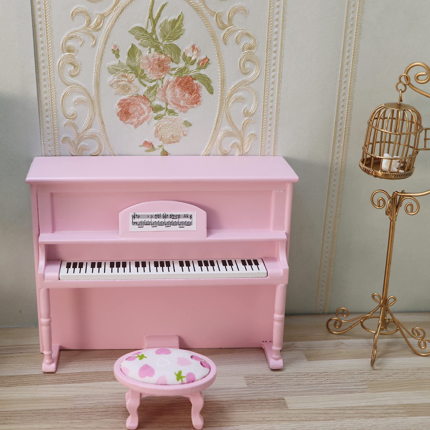 Kit De Maison De Rêve Maison De Poupée Miniature Bricolage Avec Meu Rotation Boite A Musique Led Mini Maison En Bois Ense Am