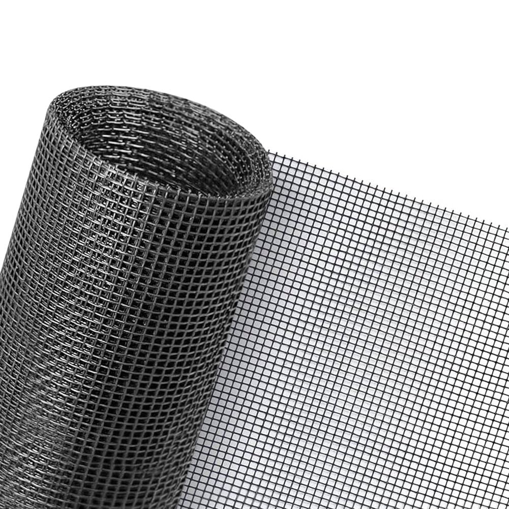 Flintronic Fly Screens for Windows, 150x180cm Insect Mesh, Adjustable DIY Fibergalss Mesh Fly Screen Window, Windows Doors and Patio Screens, Keep Flies, Mosquitoes&Bugs Out, Black (Not Include Tools) — image 1