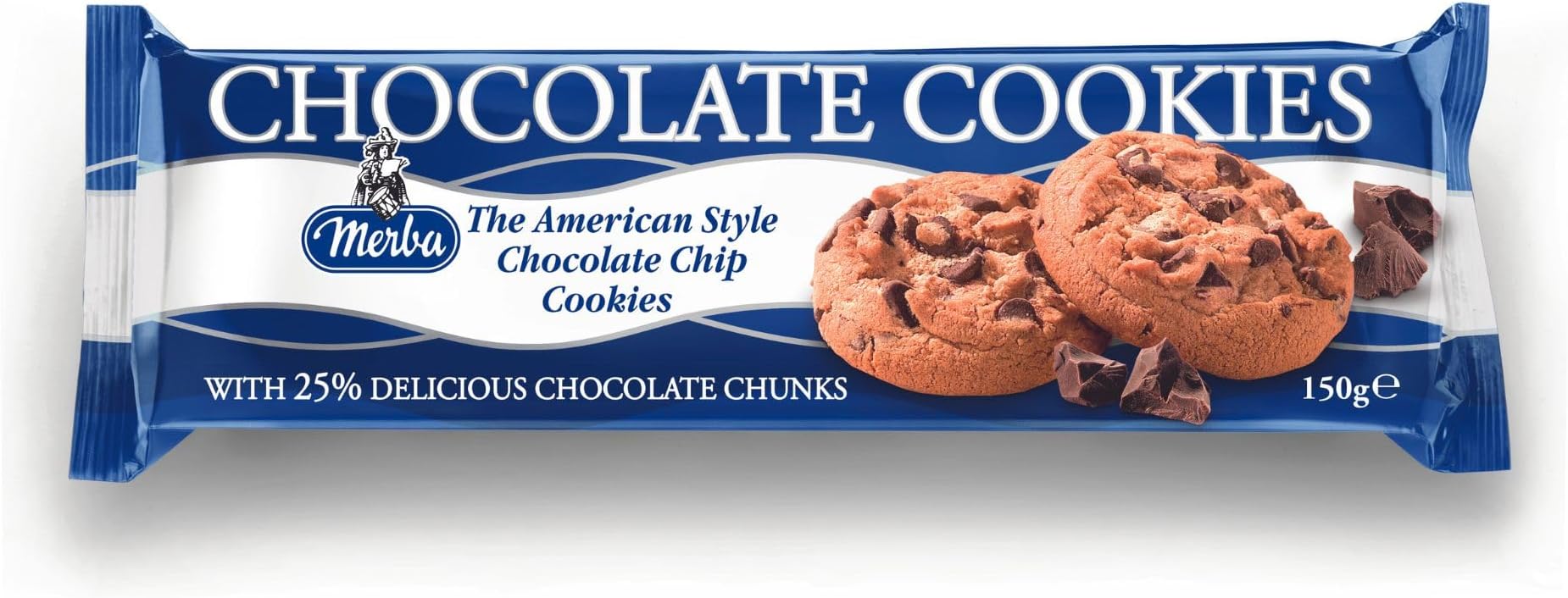 Merba Chocolate Chip Cookies (25% Chocolate) 150g
