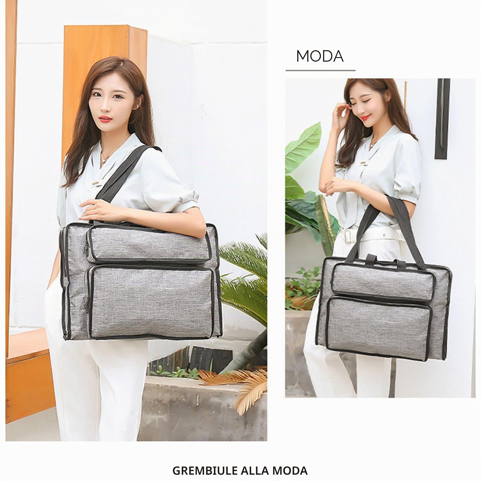 MeYuxg Borsa da Pittura Impermeabile, Cartella Portadisegni per Artisti e Studenti d'Arte (Grigio)