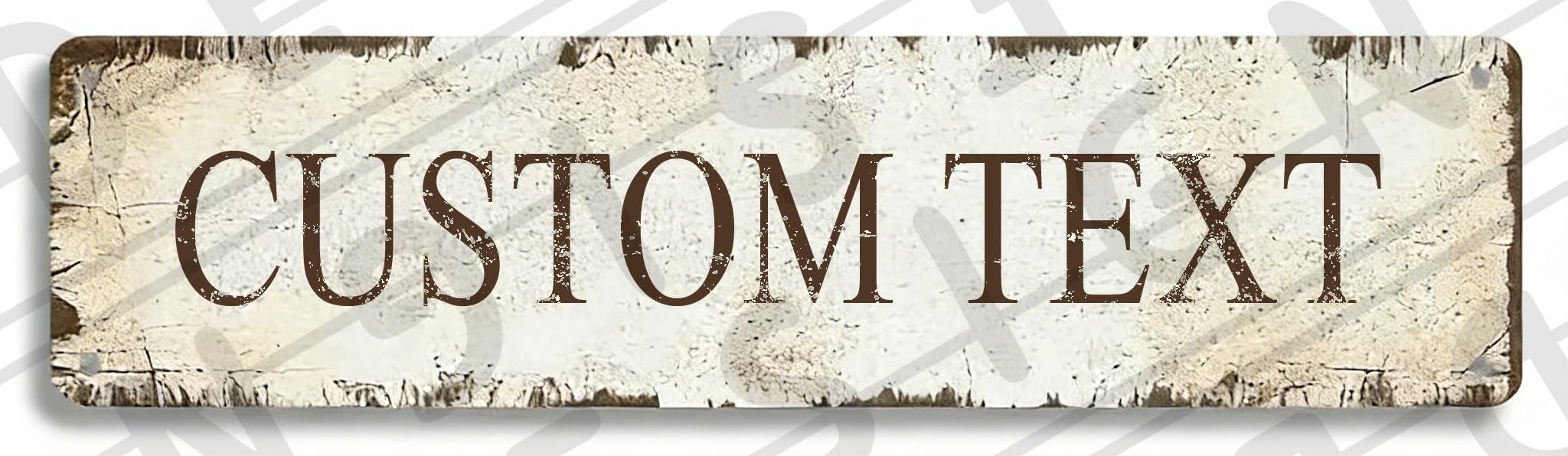 Custom Metal Sign 16x4 Personalized Text Industrial Grade Commercial Use