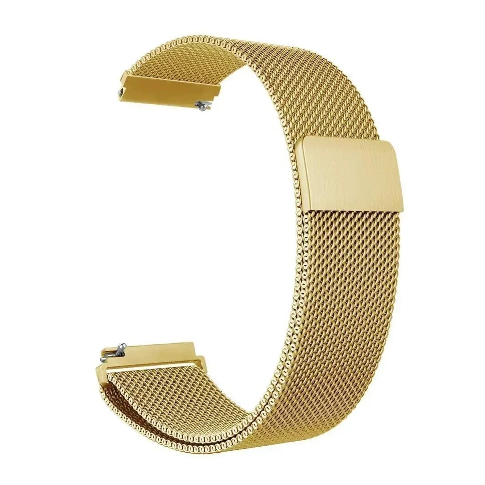 Pasek Milanese Loop Magnetic Mesh Strap do zegarka Xiaomi Watch do zegarka S4 41 mm, Quick Release Stainless Steel Metal Band Men Women (złoty, pasek o szerokości 18 mm)