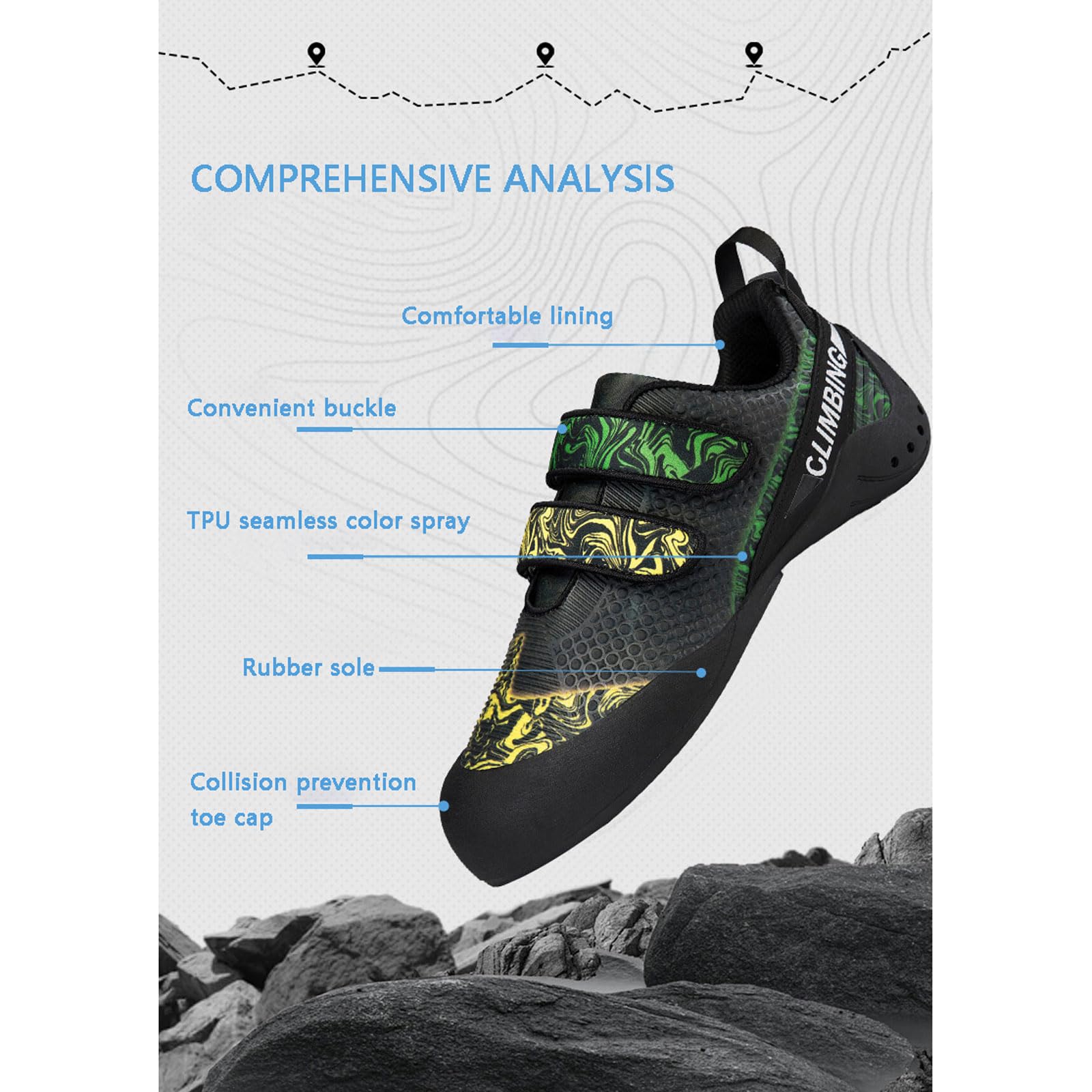 Scarpe da Arrampicata per Uomo e Donna,Scarpette Professionali da Arrampicata,Scarpette da Arrampicata Leggere e Traspiranti,Scarpetta POLIVALENTE da Arrampicata,Scarpe da Ginnastica Casual Bambini