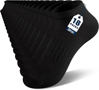 18 Pairs Boys Girls Ankle Socks, Thin Breathable Ribbed Mesh Kids Daily Socks Aged 7-10