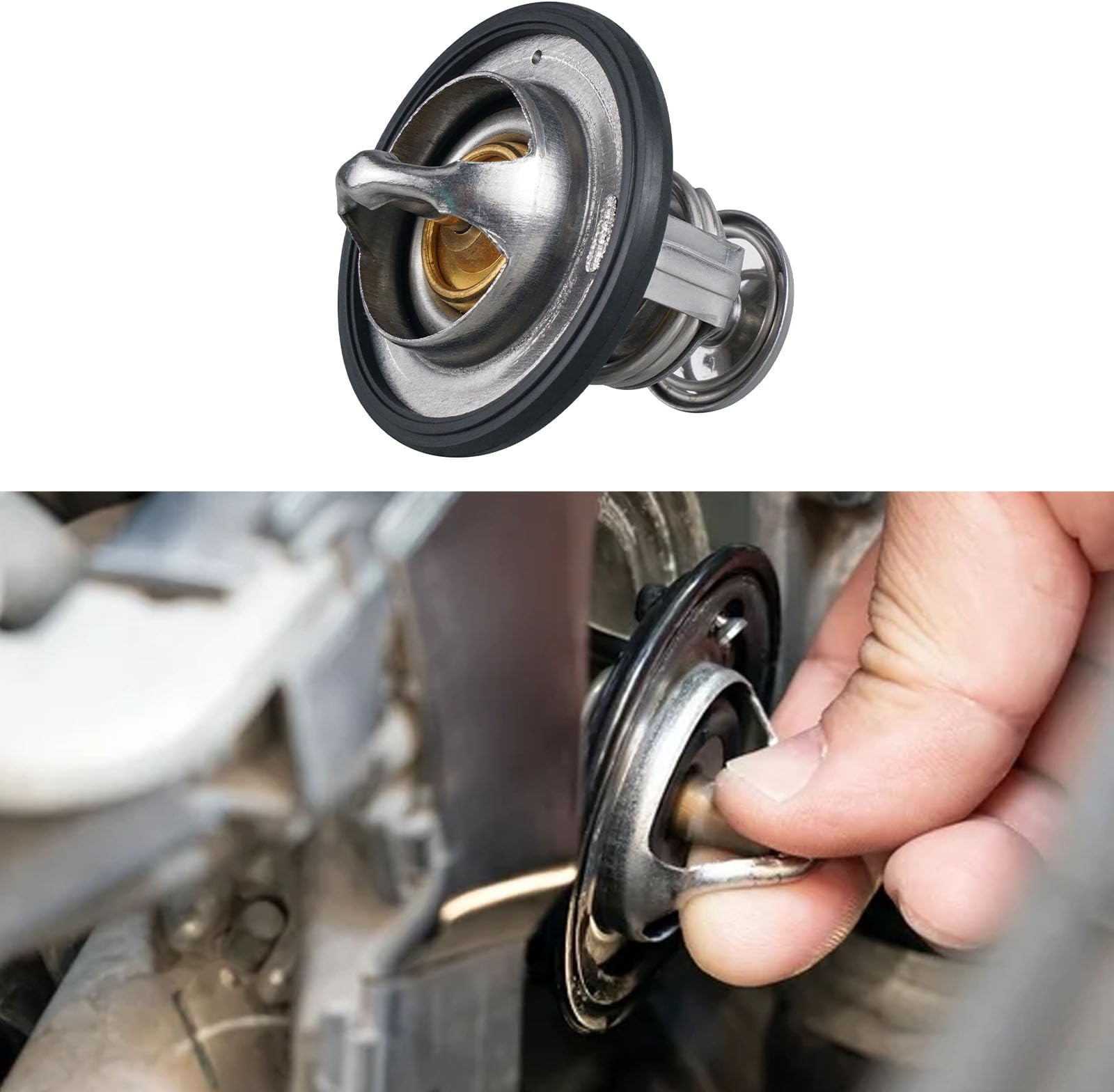 Engine Thermostat for Car, High Performance Termostato, Automotive Replacement Engine Coolant Thermostats 19301-PAA-306 19301-PLC-315 Compatible with Honda Accord Civic CRV CRZ Insight Odyssey