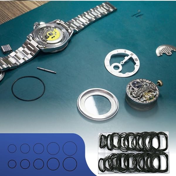 Kit de 200 Joints toriques étanches en Caoutchouc (16-30 mm) pour Fonds de boîtier de Montre. Assortiment idéal pour Les horlogers et Les Outils de réparation - 5