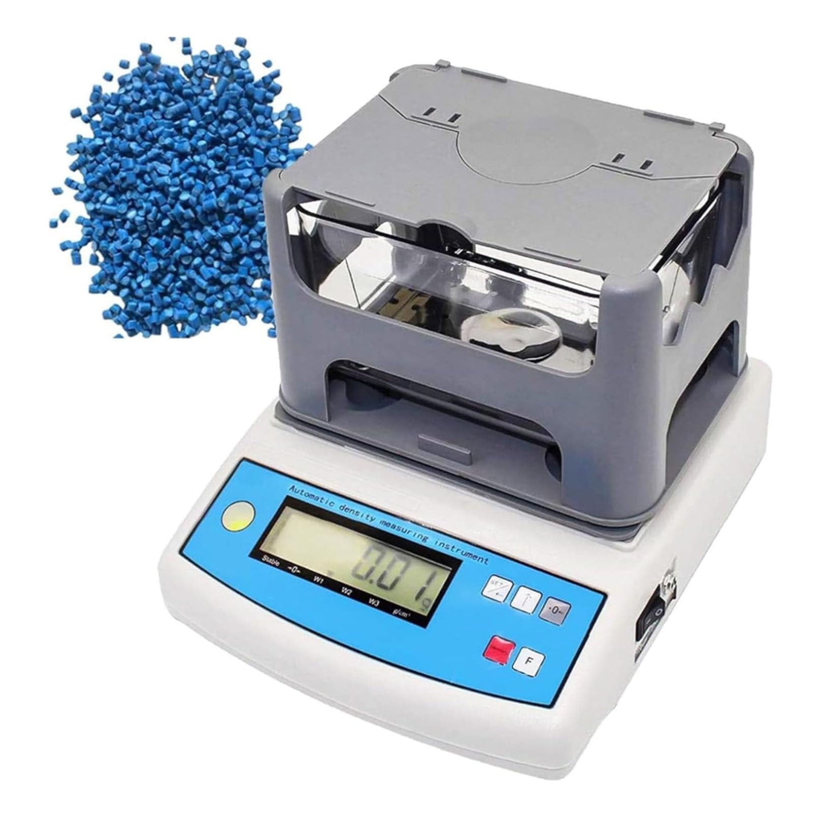 Medidor electrónico de densidad de alta precisión para minerales y piedras, instrumento digital de medición de densidad de goma, precisión de 0,001 g/cm³, ideal para uso en laboratorio