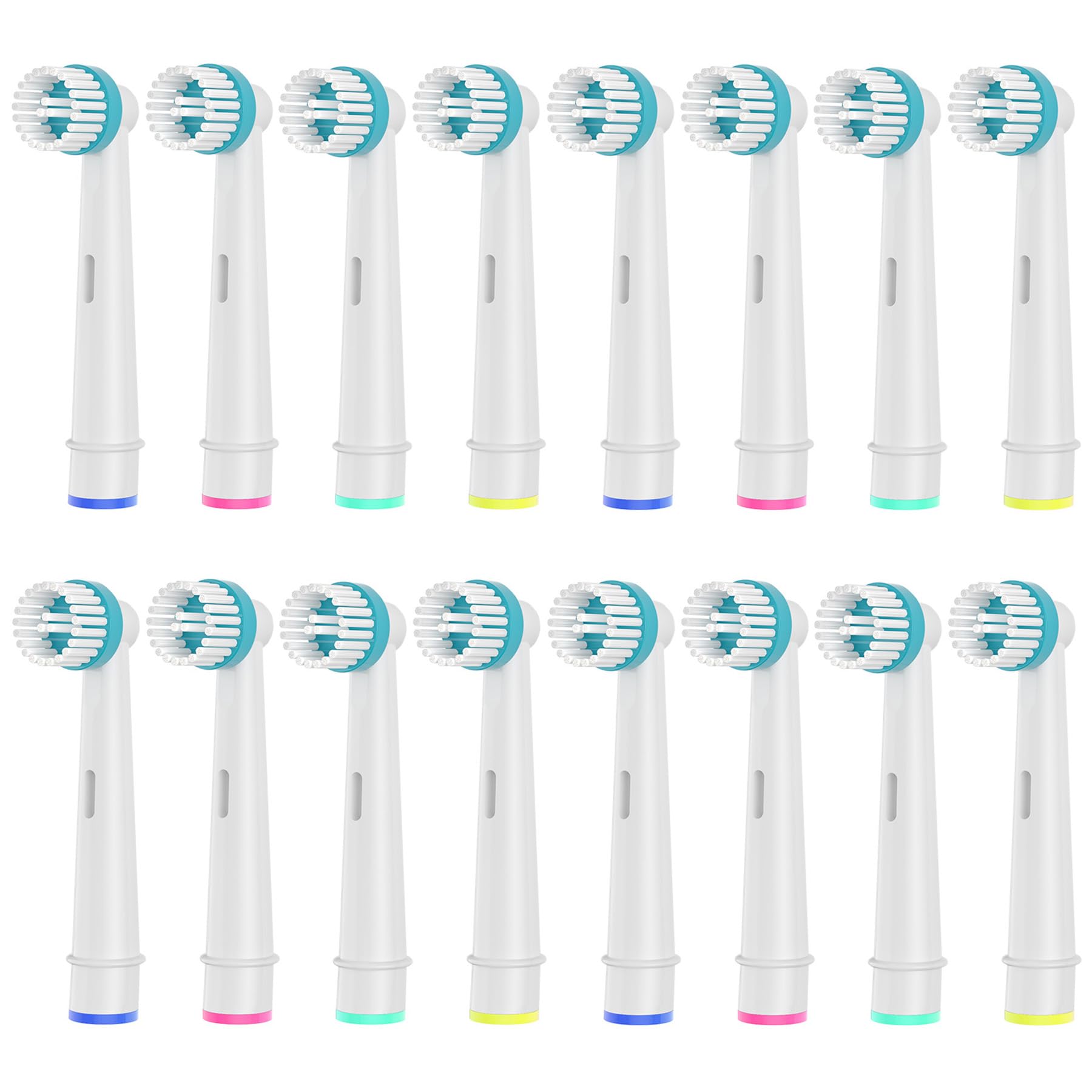 16 Stück Ortho Care Aufsteckbürsten, Kompatibel mit Braun Oral B Elektrische Zahnbürste für die Präzise Reinigung um Zahnspangen.