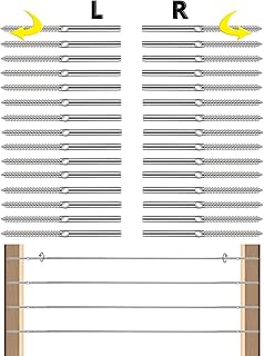 Swage Lag Screws Left and Right, 316 Stainless Steel Tighten The Screws Left and Right for 1/8" Cable Railing Stair Deck Railing Wood Post DIY Wood Baluster Kit (30)