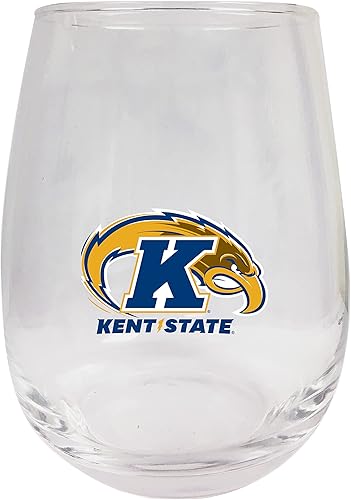 R and R Imports Kent State University - Copa de vino sin tallo de 15 onzas (paquete de 2)