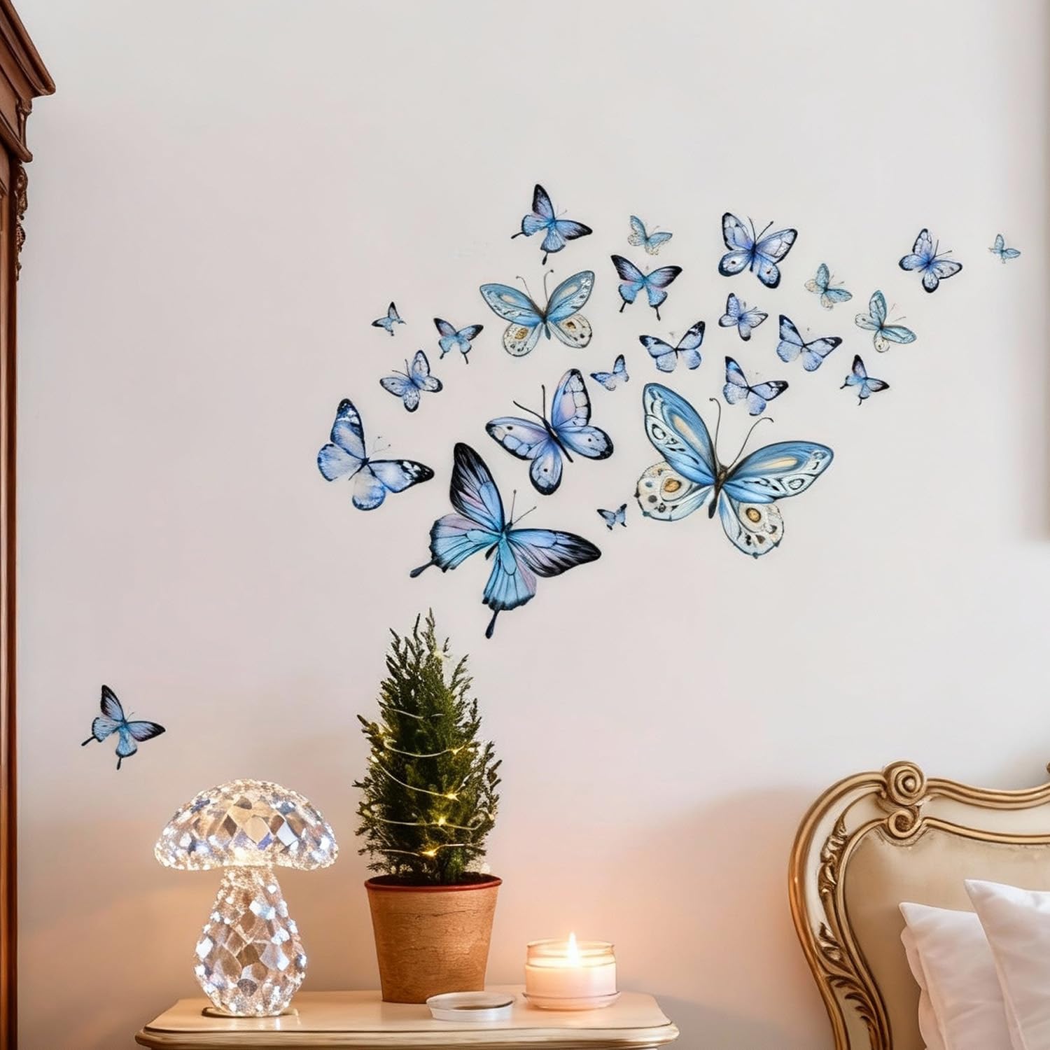 25 PCS Butterfly Stickers, Glow in the Dark Stickers Wall Stickers for Bedrooms Butterfly Wallpaper for Wall Bedroom Living Room - Image 4