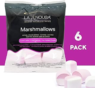 La Nouba Sugar-Free Marshmallows – 6 Bags – 2.7 oz. – Low Calorie, Low C...